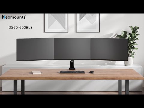 Neomounts NERO DS60-600BL2 Monitorarm - schwarz video preview