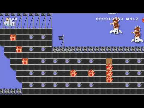 Bowser Jr.'s 8-Bit Revenge by Yosef - Super Mario Maker - No Commentary 1bq