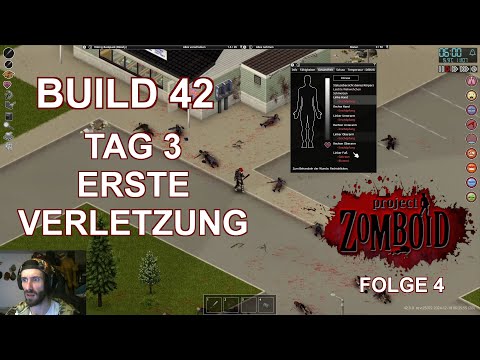 Build 42 Riverside Run Tag 3 -  Erste Verletzung und viel Kampf mit starker Stumpfwaffe deutsch