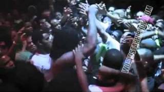 Waka Flocka Stage Dives In Crowd While Performing Hard In The Paint &amp; Crowd Drops Him!