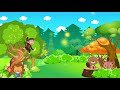 Cartoon Forest Animal Background Cartoon Kids