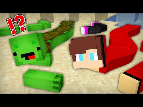 muzin - JJ And Mikey BECAME SNAKES in the TOWER in Minecraft Maizen