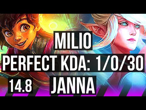 MILIO & Syndra vs JANNA & Teemo (SUP) | 1/0/30 | NA Master | 14.8