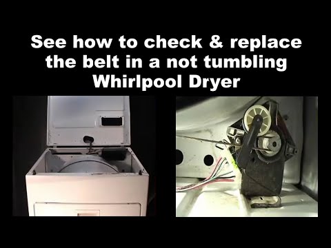 Whirlpool Dryer Drum Not Spinning -  Check The Belt
