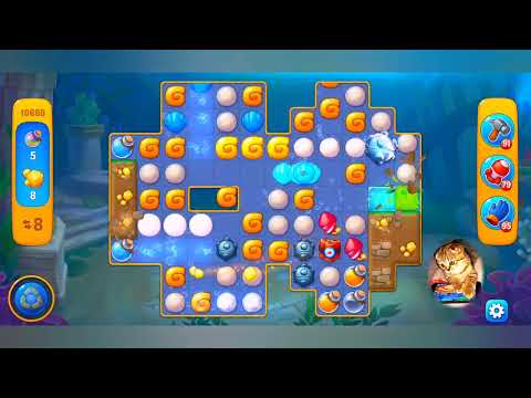 фишдом 2022 # 10668 уровень - прохождение без бустеров # Fishdom,  10668  level - no Boosters.