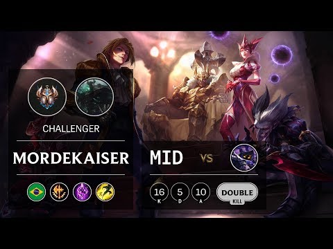Mordekaiser Mid vs Veigar - BR Challenger Patch 9.19
