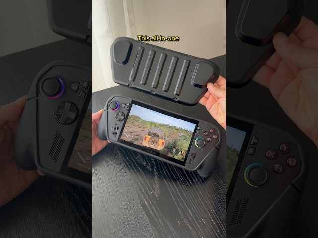 Vídeo relacionado con Lokyoyo Funda protectora con cubierta de pantalla para ROG Xbox Ally/ROG Xbox Ally X 2025, funda de agarre antideslizante con correa de muñeca, cuerpo completo resistente a los arañazos (con cubierta
