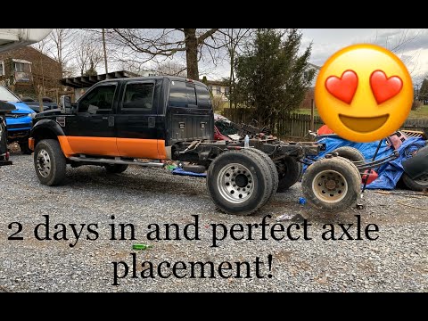 F450 tandem axle is on and ready to go! WE ARE DOING AIR RIDE
