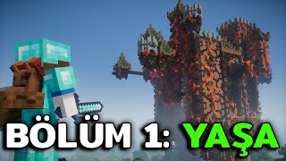 GELECEKTEKİ Minecraft'ta Hayatta Kalabildim mi? (Bölüm 1)
