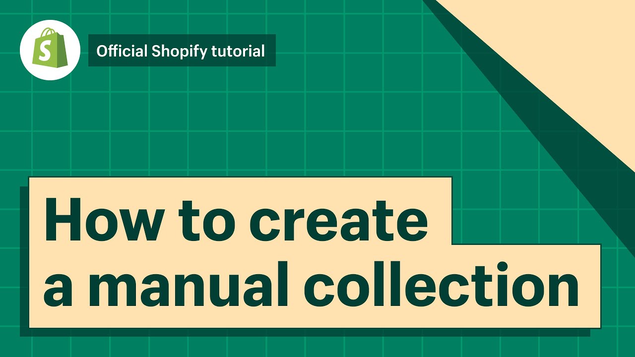 How to create a manual collection 