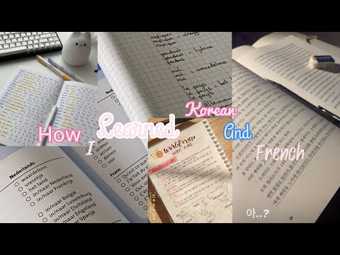 How I learned languages for free || easily korean and french in just a year ||