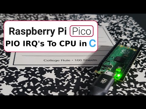 raspberry pi pico - sending interrupt from PIO to cpu - in c