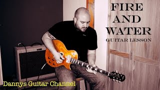 Fire and Water - Free - Paul Kossoff - Blues Rock Guitar Lesson
