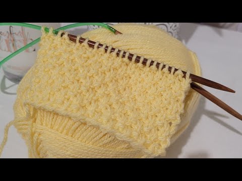 4 row repeat- can't be easier than this! All you need is knit & Purl to create this!