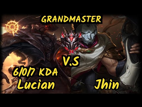 Luskka (LUCIAN) vs JHIN - 6/0/7 KDA BOTTOM ADC GAMEPLAY - BR Ranked GRANDMASTER