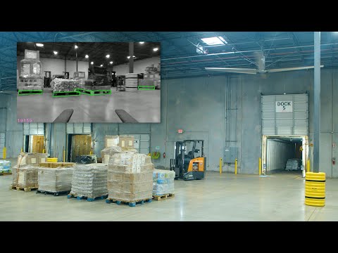 Full Trailer Unload demo (with robot point of view) at 20x speed