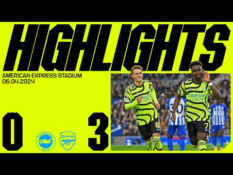 HIGHLIGHTS | Brighton & Hove Albion vs Arsenal (0-3) | Saka, Havertz & Trossard seal key victory!