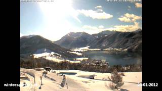 preview picture of video 'Spitzingsee Schliersee webcam time lapse 2011-2012'