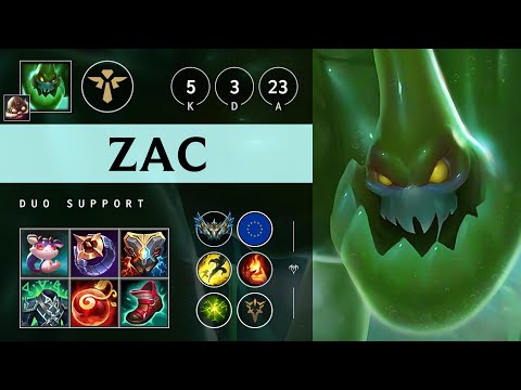 Zac Support vs Nautilus - EUW Challenger Patch 14.24