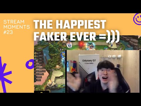 The happiest Faker ever | T1 Team Fight Tactics Stream Moment