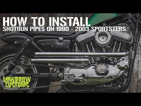 Lowbrow Customs Shotgun Pipes: How To Install 1990- 2003 Sportsters