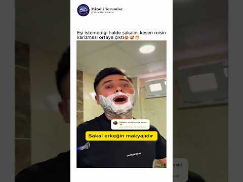 Eşi istemediği halde sakalını kesen reisin karizması ortaya çıktı😂😅😁