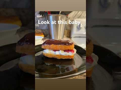 My first try at this #chocolate #eclair