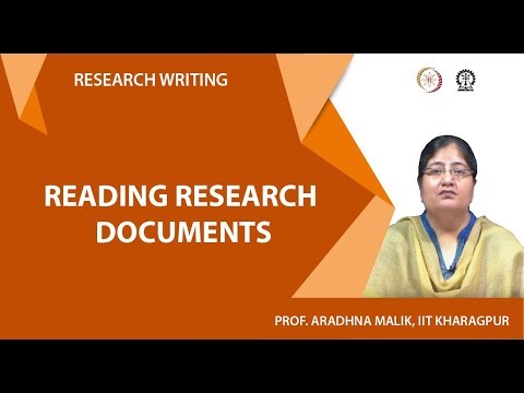 Reading research documents