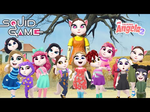 Imitate SQUID GAME But Angela - My Talking Angela 2 Squid Game Hot
