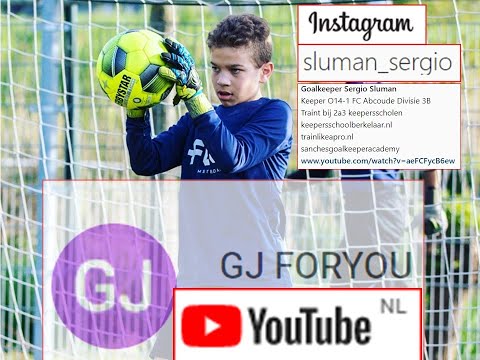 Keeper Sergio FC Abcoude mooie momenten uit de wedstrijd WVHEDW-FC Abcoude O15-1