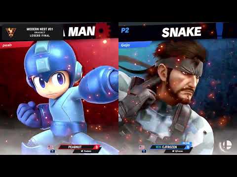 WIN CJFrozen (Snake) - vs Peabnut (MegaMan) - Losers Finals - Modern Nest 31