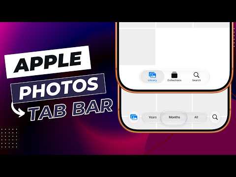 Apple Photos App Tab Bar Using SwiftUI | iOS 27 | Xcode 27 thumbnail