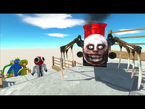 Choo Choo Charles Death Fall - Animal Revolt Battle Simulator