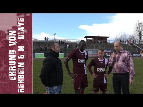 Ehrung Rehbein & N´Diaye für 50 Pflichtspiele im Trikot des BFC Dynamo durch den Sonderzug Pankow