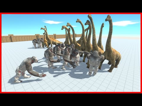 OLD GORO VS BOSSES (15VS15) - ANIMAL REVOLT BATTLE SIMULATOR