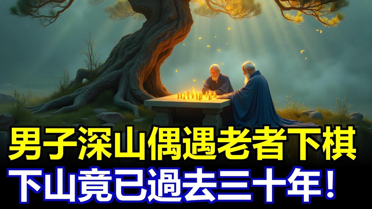 男子深山偶遇兩位老者下棋！下山時人間竟已過去三十年！#山中奇遇 #時間錯位 #民間傳說 #白鷺坳秘聞 #金絲吊葫蘆 #神仙下棋 #故事雜談