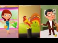 Cock A Doodle Doo English Nursery Rhymes Cartoon Animated Rhymes For Kids