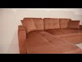 ΚΑΝΑΠΕΣ ΓΩΝΙΑ ΚΡΕΒΑΤΙ WAYNE 224x147x85Υεκ. HM3028.12 ΒΕΛΟΥΔΟ ΣΑΠΙΟ ΜΗΛΟ