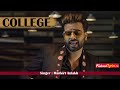 Mankirt Aulakh College Official Status Video Song Whatsapp Status College Song Status Video