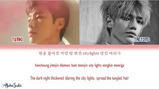 Yunho of TVXQ _동방신기_ (Feat. TAEYONG of NCT) 夜話 (City Lights) Color Coded Lyrics_가사 _Han_Rom_Eng_