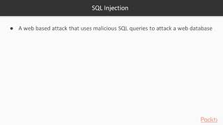 37 SQL Injection Attack Overview