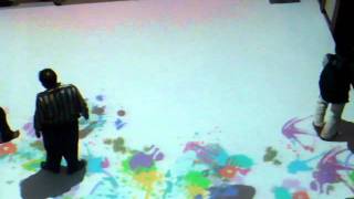 Interactive Floor Installation in Kuwait - Graffiti Theme