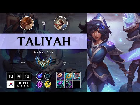 Taliyah Mid vs Corki - KR Challenger Patch 14.12