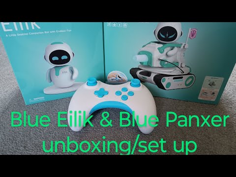 Blue Eilik & Blue Panxer unboxing and set up #eilik #eilikrobot #panxer #unboxing #robot #rc #funny