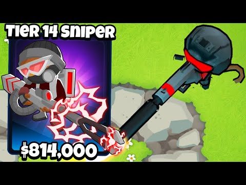 14 Tiers = OVERPOWERED! | Sniper Monkey Mod