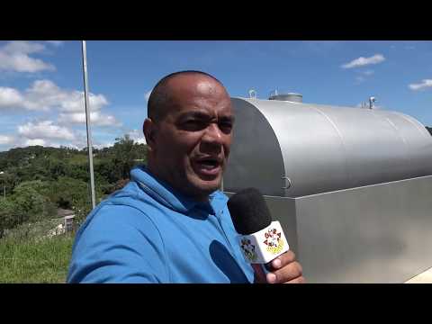 Prefeitura adquiriu tanque de 10 mil litros de óleo diesel para a frota de caminhões da prefeitura.