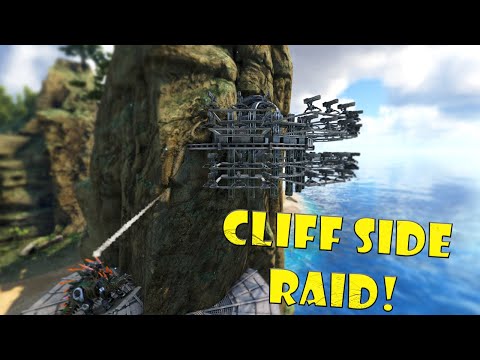Raiding A Hidden Platform Base - More Loot For Castle Cave! | Ark PvP
