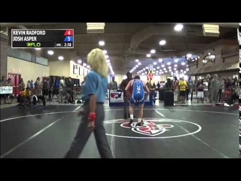 86 kg R2 - Kevin Radford (Arizona State) vs Josh Asper (NYAC)