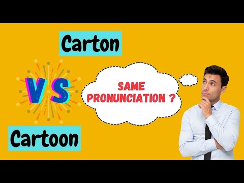 British pronunciation : cartoon vs carton