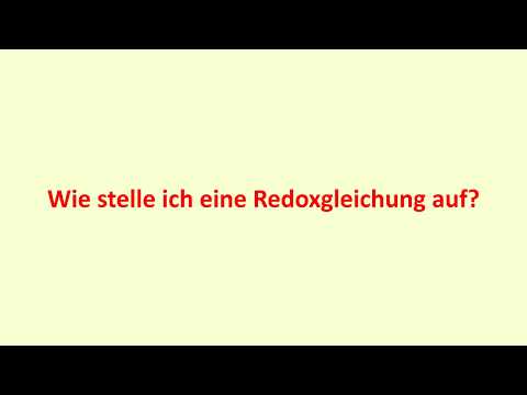 Aufstellen von Redoxgleichungen